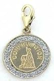 Confirmation, 14K Gold Diamond Charm