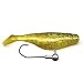 Zandershad 10cm inkl. Haken, gelb pearl gold