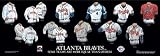 Atlanta Braves 10 x 30 Uniform History Plaque