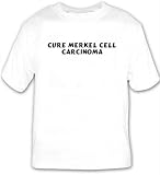 Cure Merkel Cell Carcinoma T-shirt Large White
