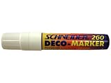 Schneider Novus 126049 - Deco-Marker 260 Keilspitze 2-15mm weiss