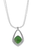 Boma Sterling Silver Green Turquoise Teardrop Necklace, 18