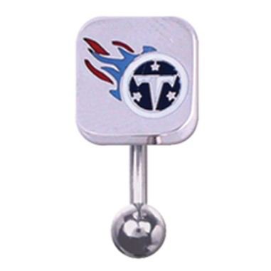 Tennessee Titans 316L Stainless Steel Belly Ring - 14G - 3/8 Inch Bar Length - Sold Individually