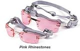Doggles K9 Optix Sunglasses - SIZE X-SMALL - PINK RHINESTONES