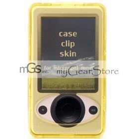 Yellow Hard Crystal Case for Microsoft Zune Mp3 Music Player by VanMobile