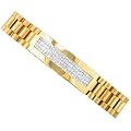 14Kt Yellow Gold Buttery Men's Diamond Bracelet