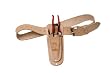 Garden Tool Belt - Leather softens with wear. One Pouch Designed to Hold a Felco of Any Size and the Other For the Dianne B Japanese Clippers or Other Small Tool