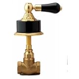 Phylrich 2PV244BTO_24D - Versailles 3/4 Inch Volume Control, Trim Only, Black Onyx Handle