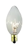 5 Watt Clear C7 Light Bulb / Candelabra Base / Incandescent Christmas Light Bulb / Night Light Light Bulb