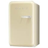 Smeg FAB10LP Standk�hlschrank mit Gefrierfach / Linksanschlag / K�hlteil 101 Liter / Gefrierfach**** 13 Liter / cr�me