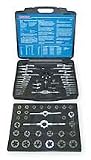 Westward 1PZ53 Tap/Die Set, 64 Pieces