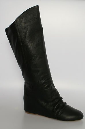 80%20 The Jackie Hidden Wedge Boot in Black Pebble,Shoes for Women from 80%20