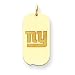 14K New York Giants Small Ny Dog Tag Charm