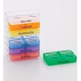 Day to Day Use Weekly Colourful Pill Box Organizer.