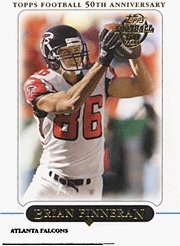 2005 Topps # 89 Brian Finneran Atlanta Falcons Football Card