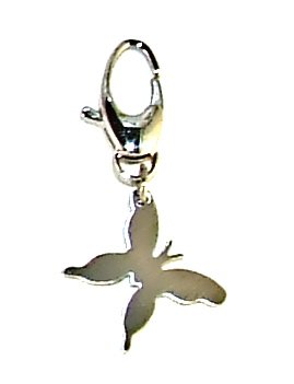 Stainless Steel Butterfly Shoe Lace Charm