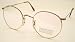 Savile Row Model 'Panto' Classic Round Eye eyeglasses - Hand Made in Great Britain by Savile Row from 14kt Rolled Gold. Classic Round Eye Style ~ 49mm lens size ~ 22mm Bridge size ~ side length 145mm - Traditionally made in Savile Row's Algha Factory in Smeed Road London