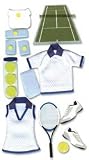 Le Grande Dimensional Stickers-Tennis