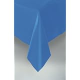 54x108 Plastic Tablecloth Royal Blue 12 Pieces by