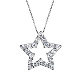 White Topaz Star Pendant