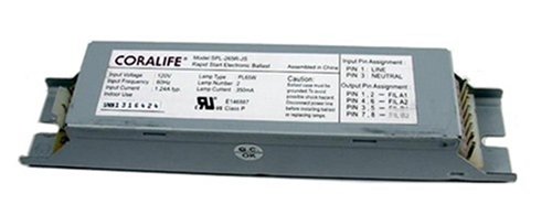 Coralife Aqualight Ballast, 2X65W, Model: SPL-265R-JS