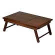 Winsome Wood Alden Lap Desk, Flip Top with Drawer, Foldable Legs