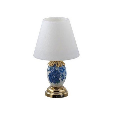 Dollhouse LED BLUE AND WHITE TABLE LAMP