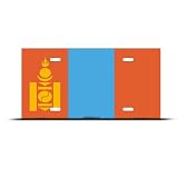 Mongolia Flag License Plate Wall Sign Tag