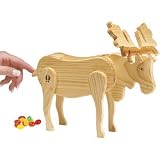 Mr. Moose Wooden Candy Dispenser Funny Toy - Poops Candy!