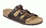 Zoom Produkt-Bild: Birkenstock Slipper ''Florida'' aus Fettleder in habana mit schmalem Fussbett