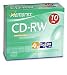 Electronics : Memorex 700MB/80-Minute 4x CD-RW Media (10-Pack with Slim Jewel Cases)