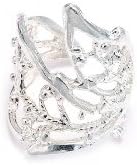 Sterling Silver Leaf Wirework Design Ear Cuff Wrap Include Special Gift Pouch.