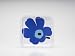 Zak Designs Marimekko Unikko Blue Square Salad Plate 21Cm