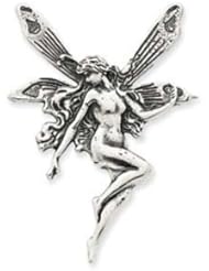 Sterling Silver Antiqued Fairy Pin