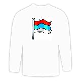 Long Sleeve T-shirt with Serbia, Serbian, International
