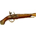 British Flintlock Blunderbuss Pistol Brass