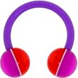 Bioplast Puple Red Streak Circular Horse Shoe