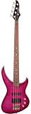 Luna Andromeda Bass Guitar, Merlot Flame