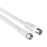 Hama SAT-Anschlusskabel F-Stecker - Koax-Kupplung, 1,5 m
