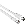 Hama SAT-Anschlusskabel F-Stecker - Koax-Kupplung, 1,5 m