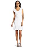 Calvin Klein Women's Ruched Dress, White, 8