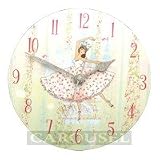 Ballerina White Clock