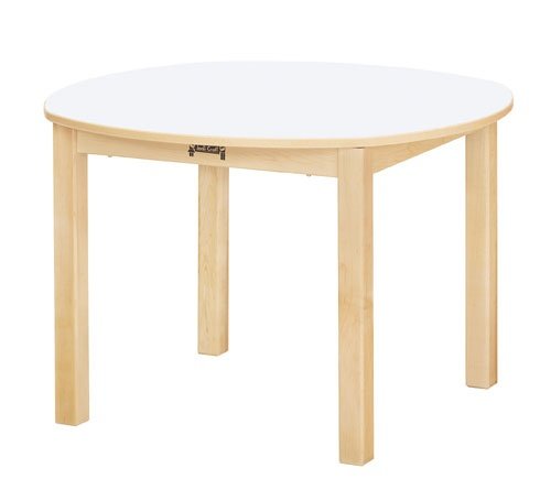 Kitchen: Jonti Craft 56024JC MULTI PURPOSE ROUND TABLE   24 INCH HIGH   WHITE