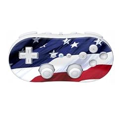 Patriotic Design Nintendo Wii Classic Controller Protector Skin Decal Sticker