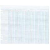 Wilson Jones G30-24 Green Columnar Sheets, Double Page Format, 24 Columns, 11X14, 100/Pack