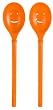 Zak Designs Happy & Cheeky Orange Smile Spoons, Set of 2