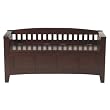 Split-Seat Wood Storage Bench