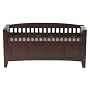 Split-Seat Wood Storage Bench
