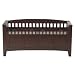 Split-Seat Wood Storage Bench