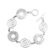 .925 Silver Swirl Cut-Out Bracelet